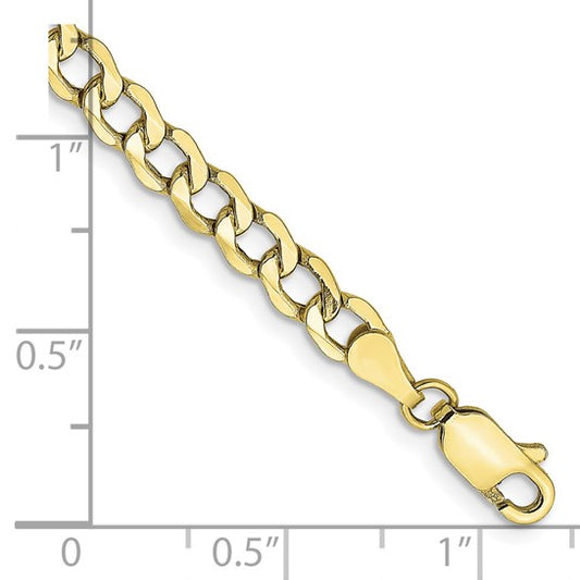 10k 4.3mm Semi-Solid Curb Link Chain