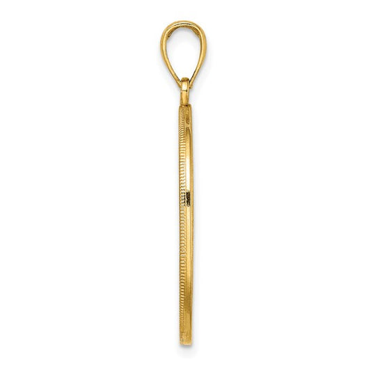 14K Tree of Life Twisted Tree in Oval Frame Pendant