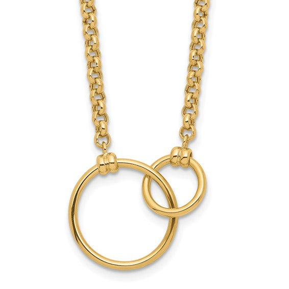 Leslie's 10k Polished Link Necklace