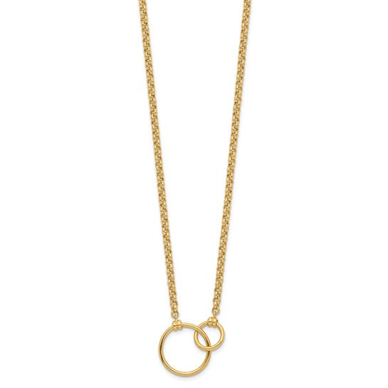 Leslie's 10k Polished Link Necklace
