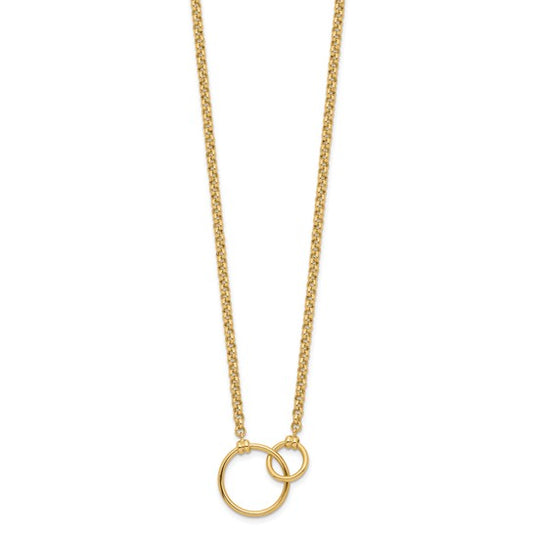 Leslie's 10k Polished Link Necklace