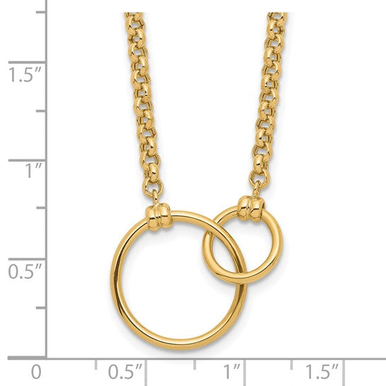 Leslie's 10k Polished Link Necklace