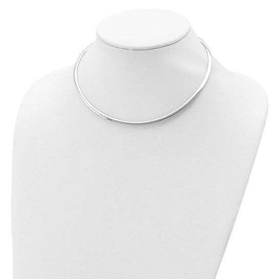 Sterling Silver Gold-plated 3mm Reversible with 2in ext Cubetto Chain