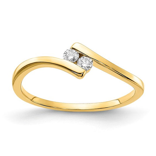 10k Yellow Diamond Ring