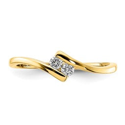 10k Yellow Diamond Ring